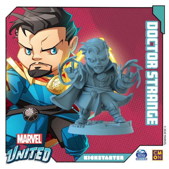 Marvel United Dr. Strange figure w/hero cards - BNIB, shrinkwrap - Picture 1 of 3